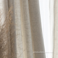 Têxteis lisos tingidos de alta cortina de linho de bloqueio de luz